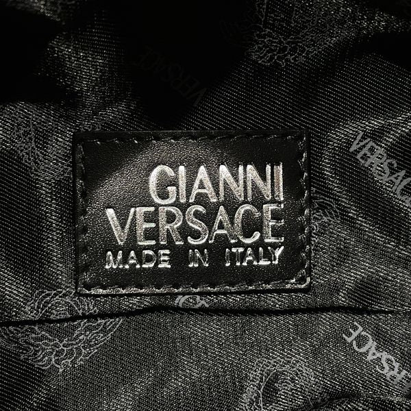 Gianni Versace(ジャンニ・ヴェルサーチ) メデューサ ミニ ポーチ ヴィンテージ ハンドバッグ レザー レディース【中古AB】20231216