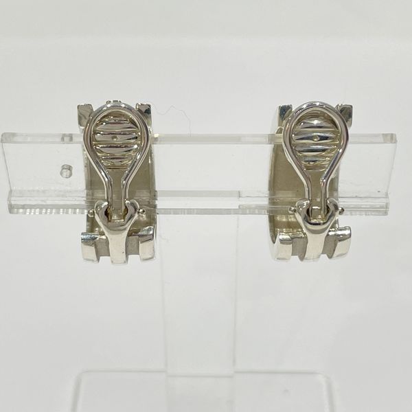 TIFFANY&amp;Co. Grooved Double Line Earrings Silver 925 Women's [Used B] 20231222