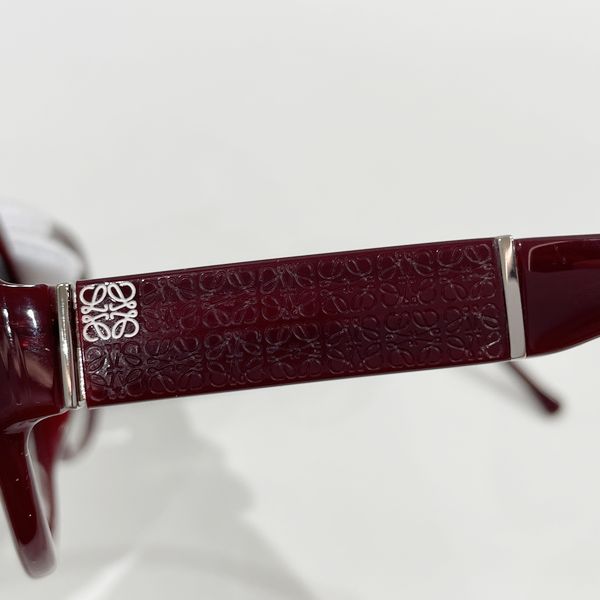 LOEWE Sunglasses SLW937 58□16 135 Red Anagram Oval Frame Sunglasses Acetate [Used B]