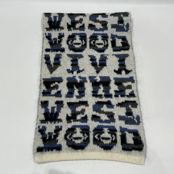 Vivienne Westwood(ヴィヴィアンウエストウッド) ロゴ ニット マフラー ユニセックス【中古B】20231217