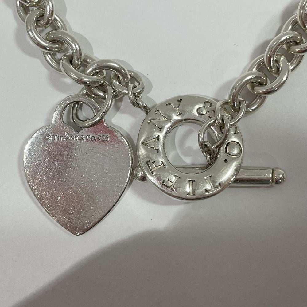 TIFFANY&amp;Co. Return Toe Tiffany Heart Charm Toggle Chain Bracelet Silver 925 Women's [Used B] 20231222