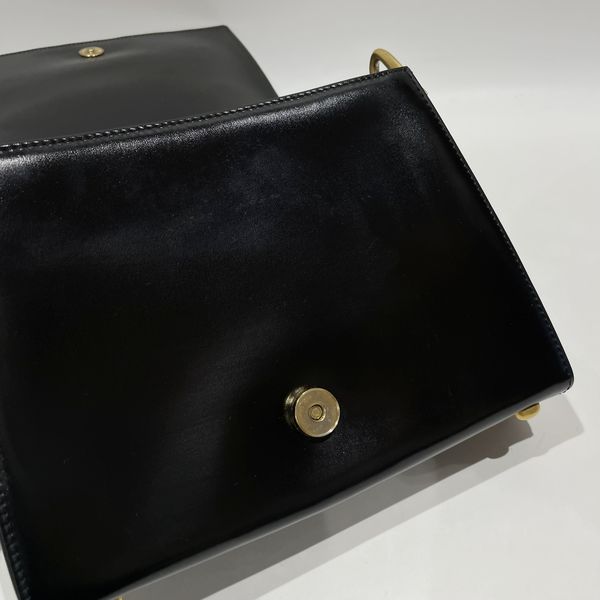 CELINE(セリーヌ) 台形型 フラップ ワンショルダー ヴィンテージ ショルダーバッグ レザー レディース【中古B】20231223