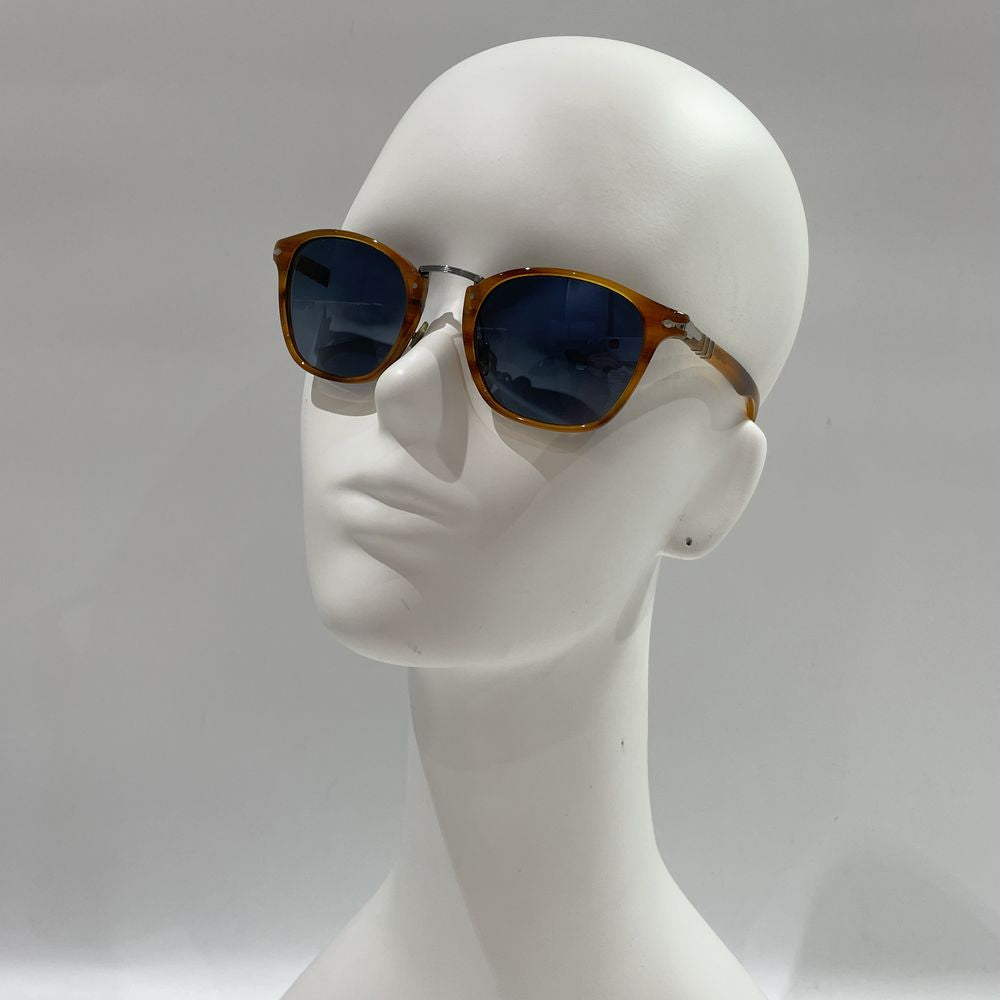 Persol Typewriter Edition PO3108S Sunglasses 95/56 Black/Light Blue Lens  49mm | eBay