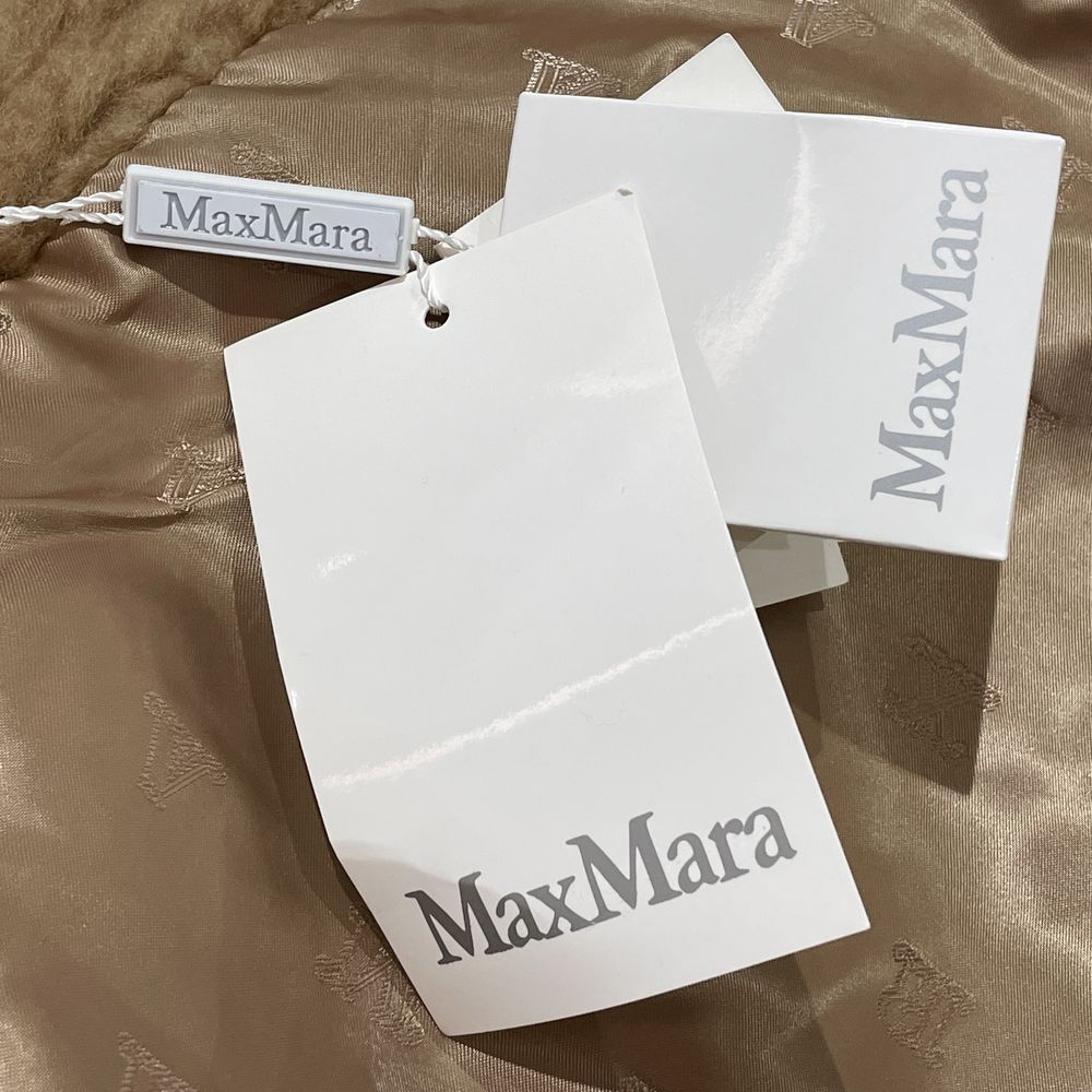 中古A/美品】MAX MARA マックスマーラ TEDDY テディベア キャメル×シルク ケープコート ポンチョ キャメル 美品 レディース  ポンチョ20446411