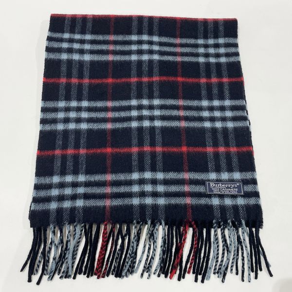 Burberrys Classic Check Fringe Scarf Cashmere Women's [Used B] 20240121