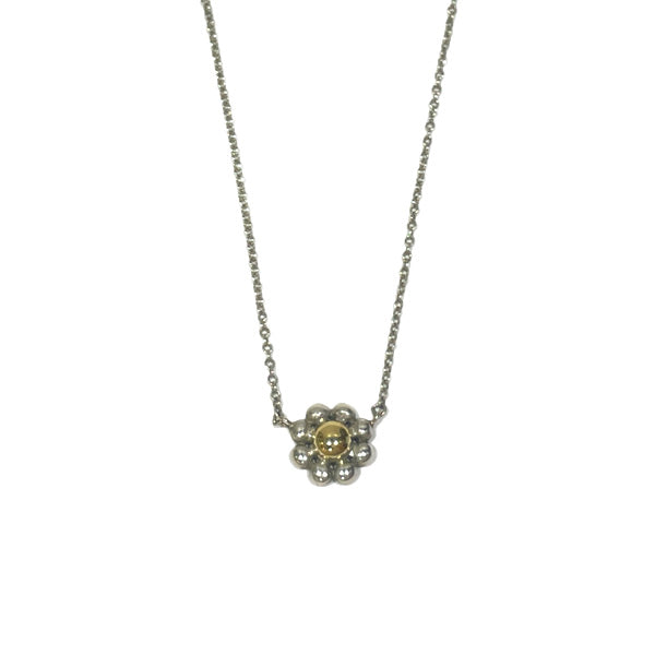 TIFFANY&amp;Co. Paloma Picasso Jolly Beads Flower Combination Necklace Silver 925/K18 Yellow Gold Women's [Used B] 20240120