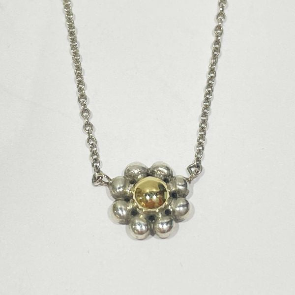TIFFANY&amp;Co. Paloma Picasso Jolly Beads Flower Combination Necklace Silver 925/K18 Yellow Gold Women's [Used B] 20240120