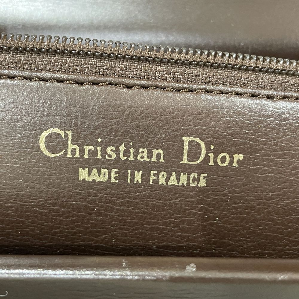 Christian Dior Logo Crossbody Vintage Shoulder Bag Leather Women's [Used AB] 20231223