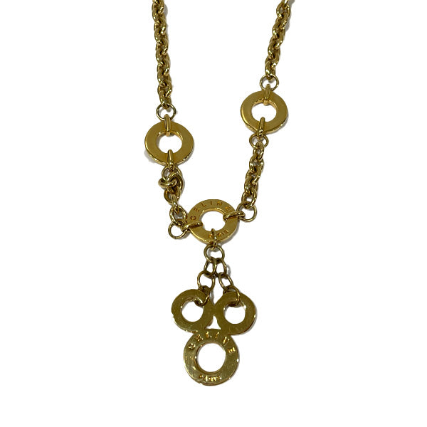 CELINE Circle Logo Chain Vintage Necklace GP Women's [Used B] 20240116