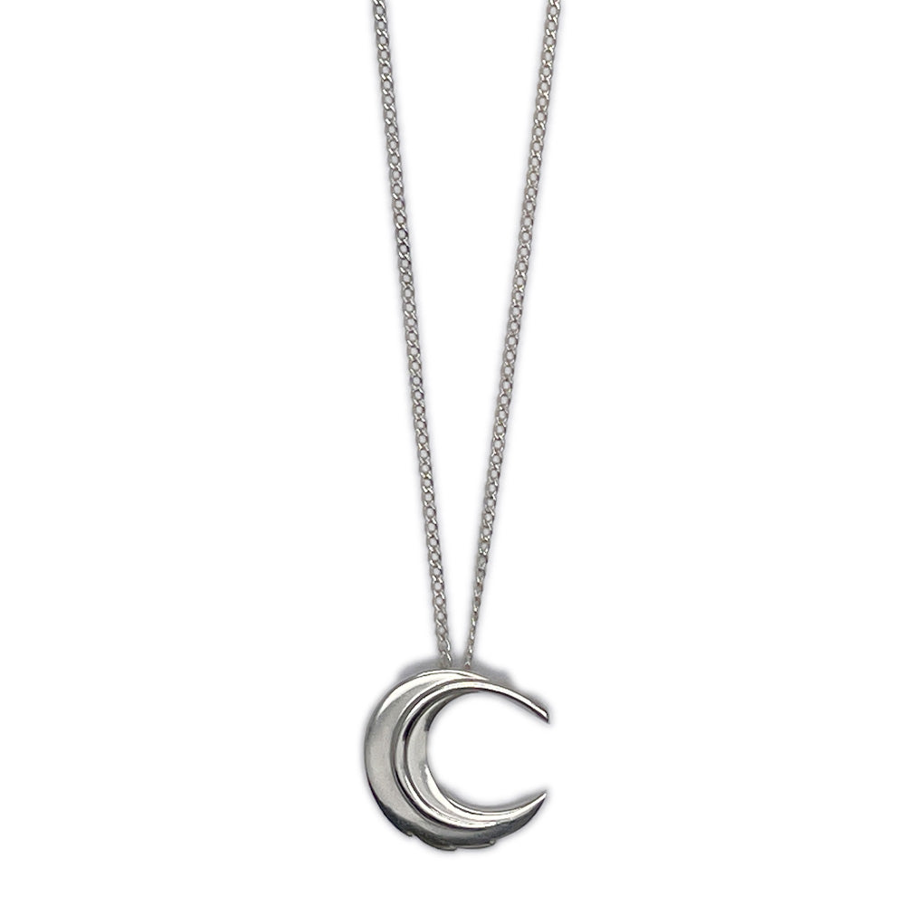 TIFFANY&amp;Co. (Tiffany) Crescent Moon Vintage Necklace Silver 925 Women's [Used B] 20240107