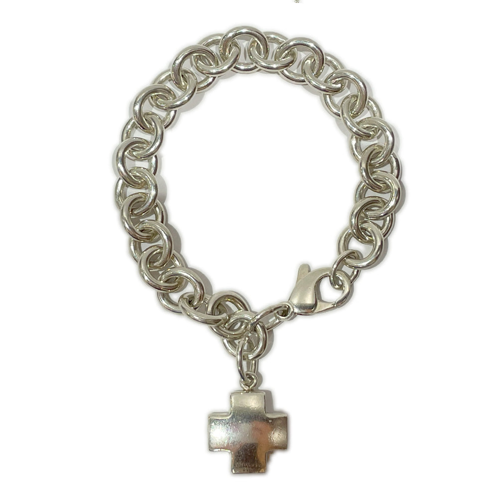 TIFFANY&amp;Co. Roman Cross Bracelet Silver 925 Women's [Used B] 20240107