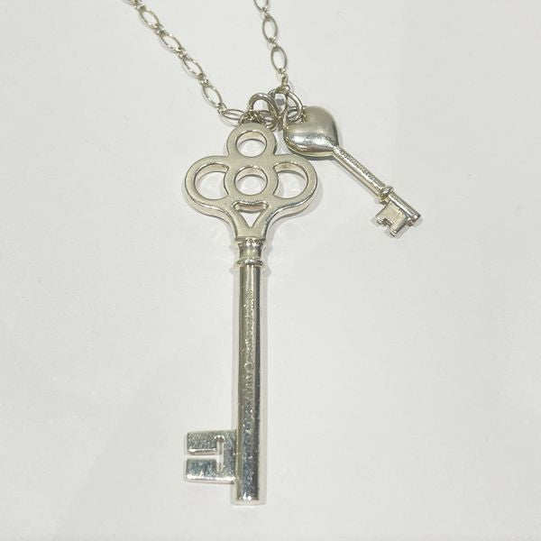 TIFFANY&amp;Co. 皇冠钥匙长心形钥匙吊饰项链 925 银 女士 [二手 B] 20240120