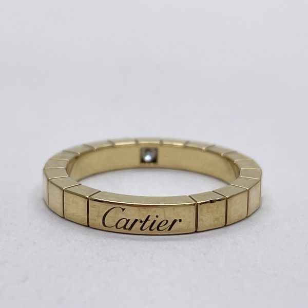 CARTIER Raniere 1P Diamond No. 53/12.5 Ring K18 Yellow Gold Women's [Used B] 20240109