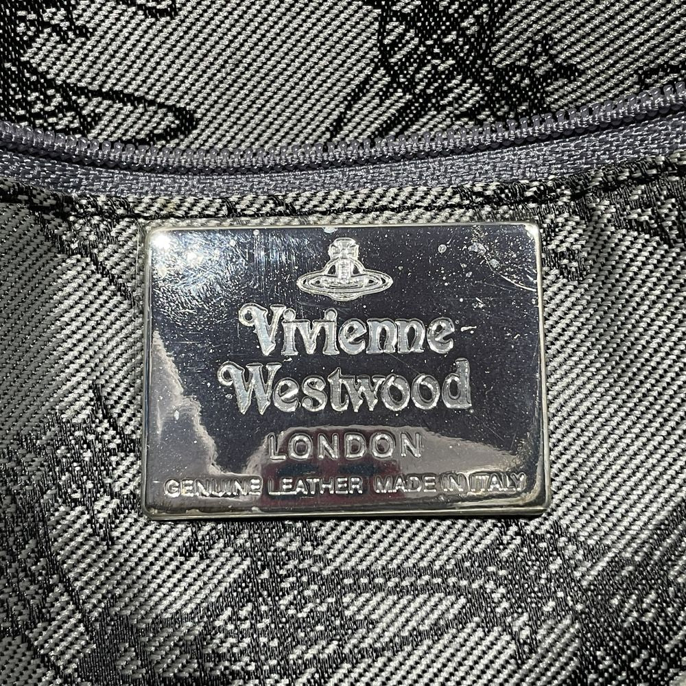 Vivienne Westwood 徽标球全图案斜挎包单肩包帆布/皮革 女式 [二手 AB] 20240113