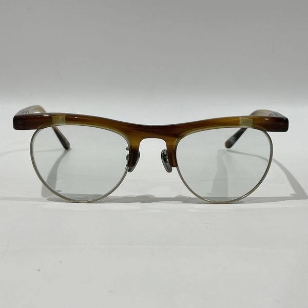 OLIVER PEOPLES(オリバーピープルズ) 眼鏡 OP-4 アイウェア ブロー 度入り 日本製 ユニーク アイウェア  アセテート/メタル 【中古AB】20240126