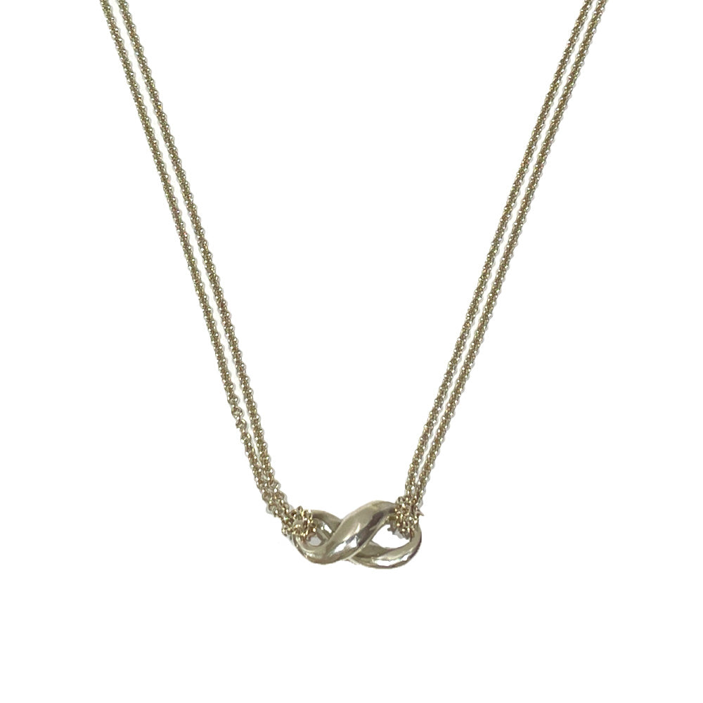 TIFFANY&amp;Co. Infinity Necklace Silver 925 Women's [Used AB] 20240220