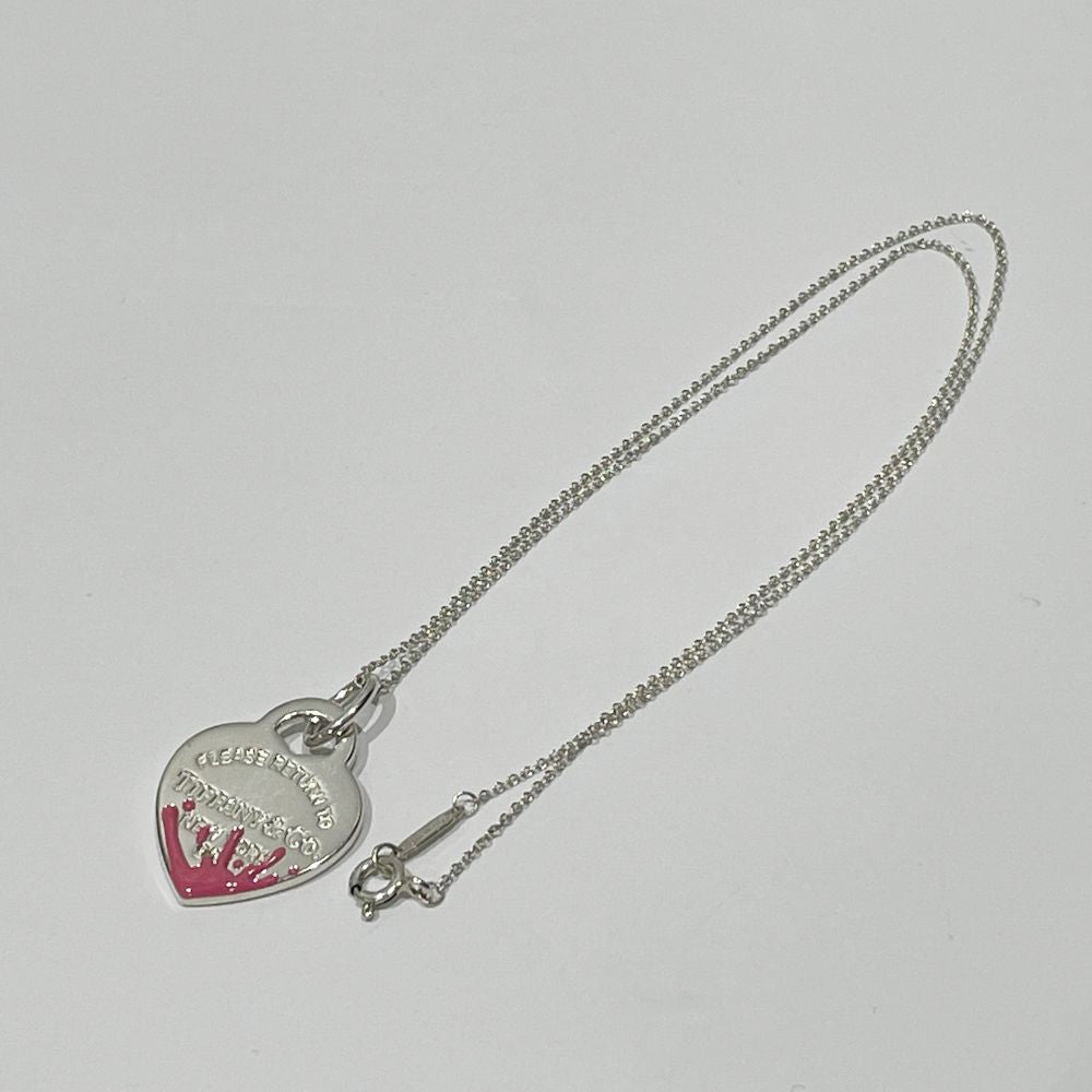 TIFFANY &amp; Co. (Tiffany) Return to Tiffany Heart Tag Color Splash Necklace Silver 925 Women's [Used AB] 20240207