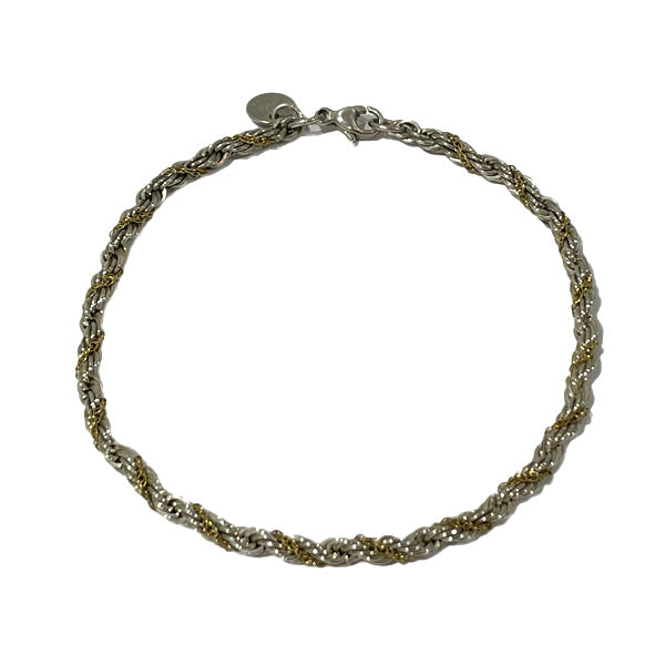 TIFFANY&amp;Co. Twist screw combination bracelet 925 silver/K18 yellow gold ladies [Used B] 20240116