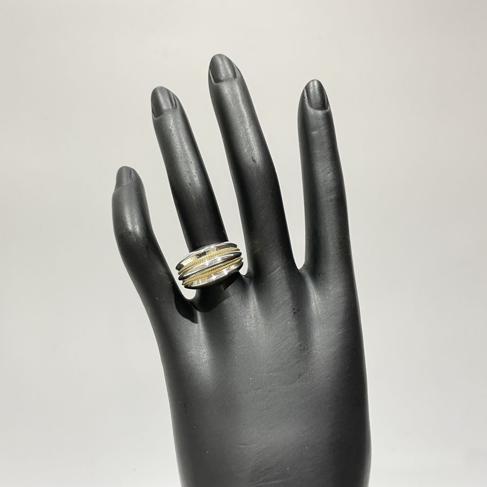 TIFFANY&amp;Co. Twist Rope Dome Combination Vintage No. 13 Ring Silver 925/K18 Yellow Gold Women's [Used AB] 20240209