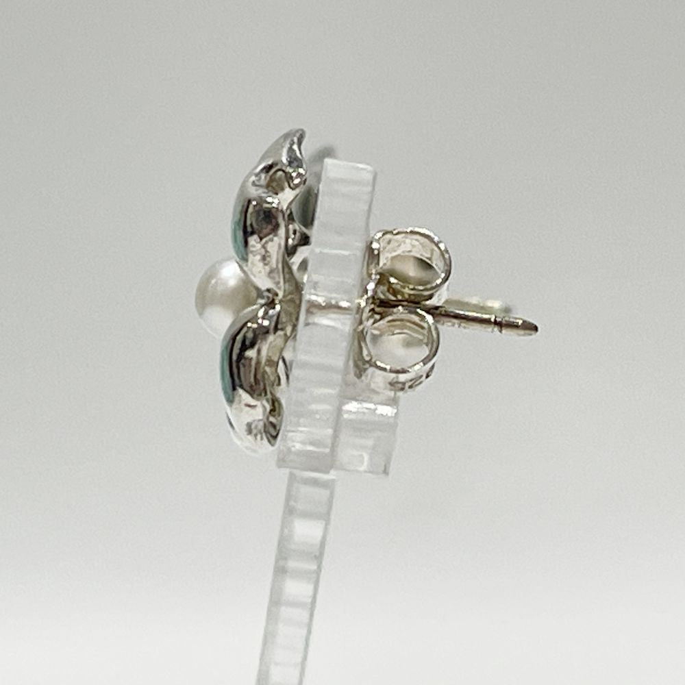TIFFANY&amp;Co. Flower Baby Pearl Vintage Earrings Silver 925 Women's [Used AB] 20240206