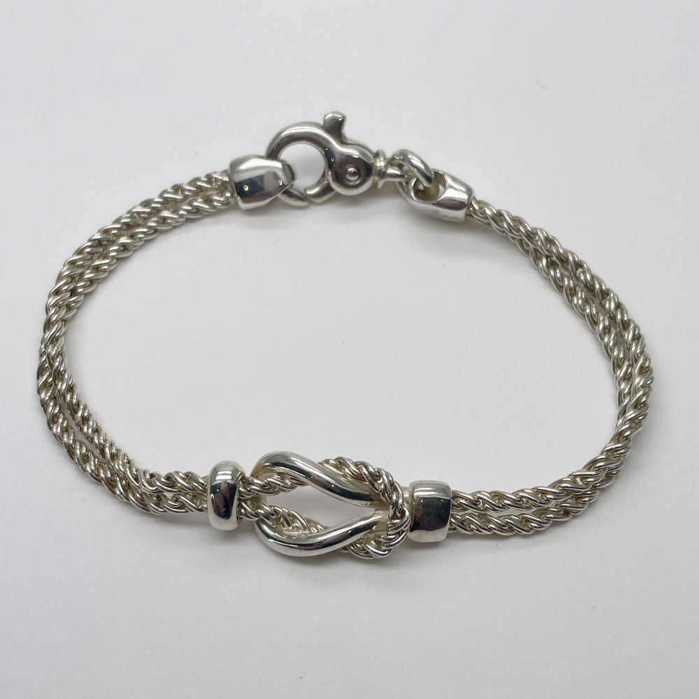TIFFANY&amp;Co. Double Rope Twist Bracelet Silver 925 Women's [Used AB] 20240116