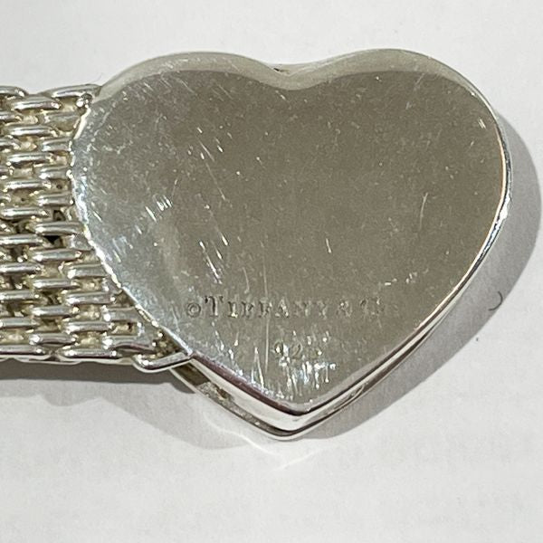 TIFFANY&amp;Co. Somerset Heart Mesh Bracelet Silver 925 Women's [Used AB] 20240116