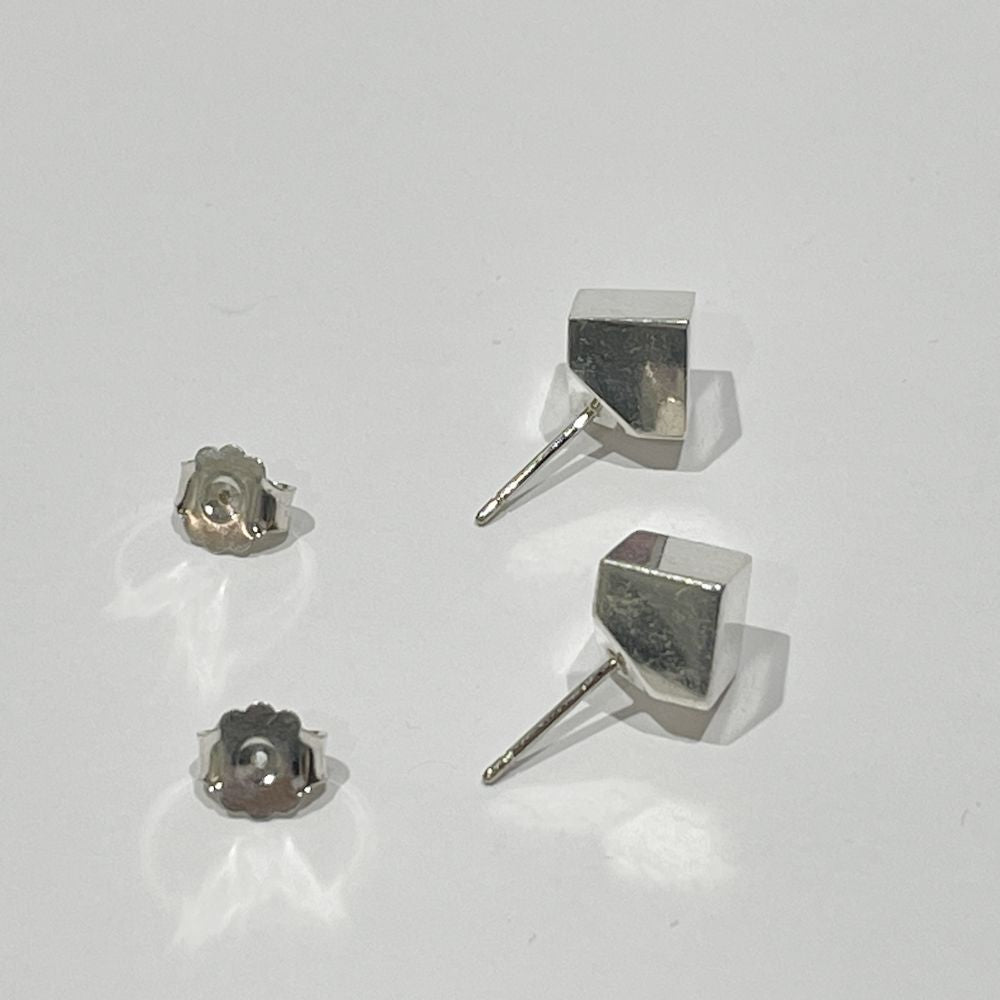 TIFFANY&amp;Co. Cube Square Earrings Silver 925 Women's [Used B] 20231104