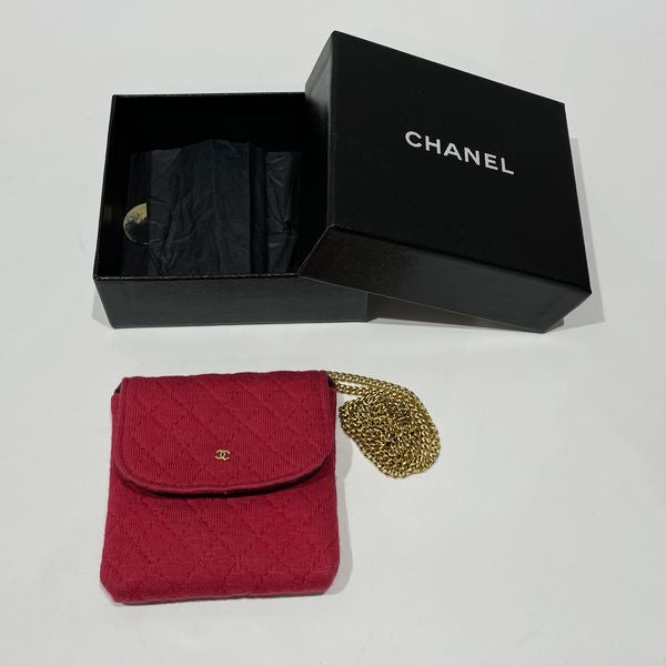 CHANEL Mini Mini Matelasse Chain Micro Pochette G Hardware Vintage Pouch 棉质 女士们 [二手 B] 20240121