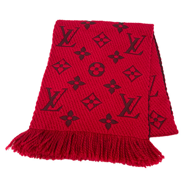 LOUIS VUITTON Escharp Logomania Monogram M72432 Scarf Wool/Silk Women's [Used B] 20240120
