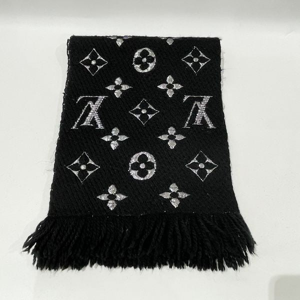 [Special price limited until March 17th] LOUIS VUITTON Escharp Logomania Shine Monogram Fringe M75833 Muffler Wool/Silk/Polyester Women's [Used B] 20240120