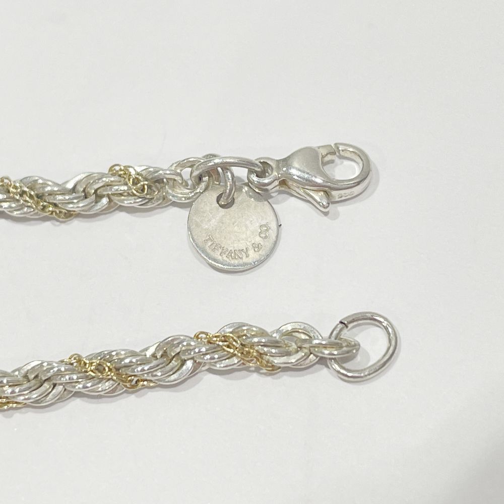 TIFFANY&Co.(ティファニー) ツイスト スクリュー コンビ ブレスレット シルバー925/K18イエローゴールド レディース【中古B】20240116