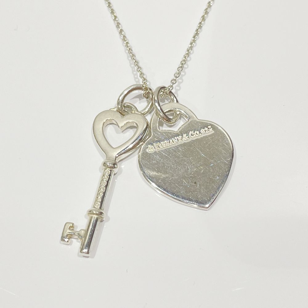 TIFFANY&amp;Co. Return to Tiffany Heart &amp; Key Necklace Silver 925 Women's [Used AB] 20240220