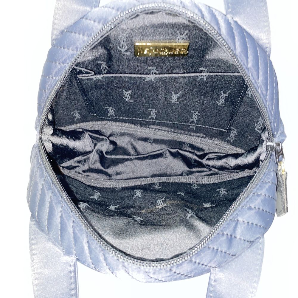 YVES SAINT LAURENT YSL Logo Cassandra Quilted Mini Vintage Handbag Nylon Ladies [Used AB] 20231111