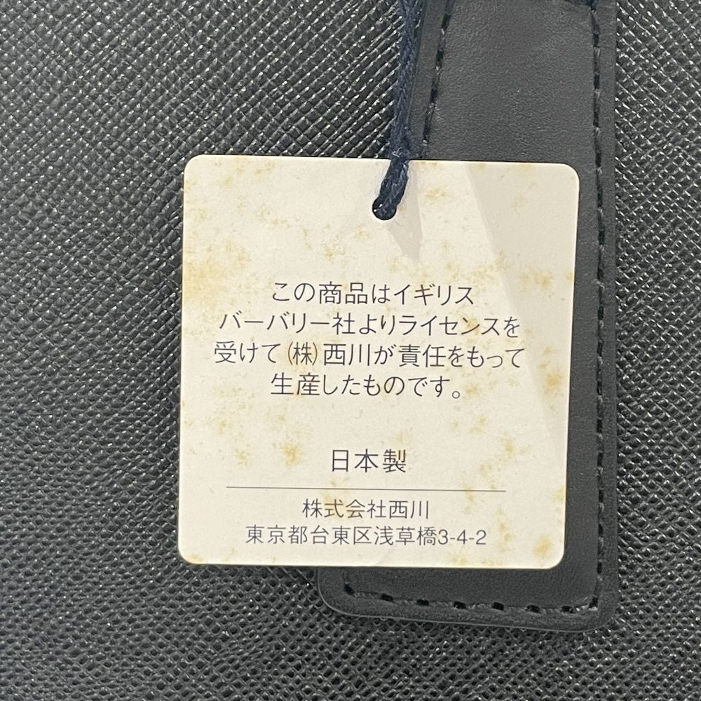 中古A/美品】BURBERRY バーバリー ロゴ プレート 内部チェック ヴィンテージ レディース トートバッグ20451234