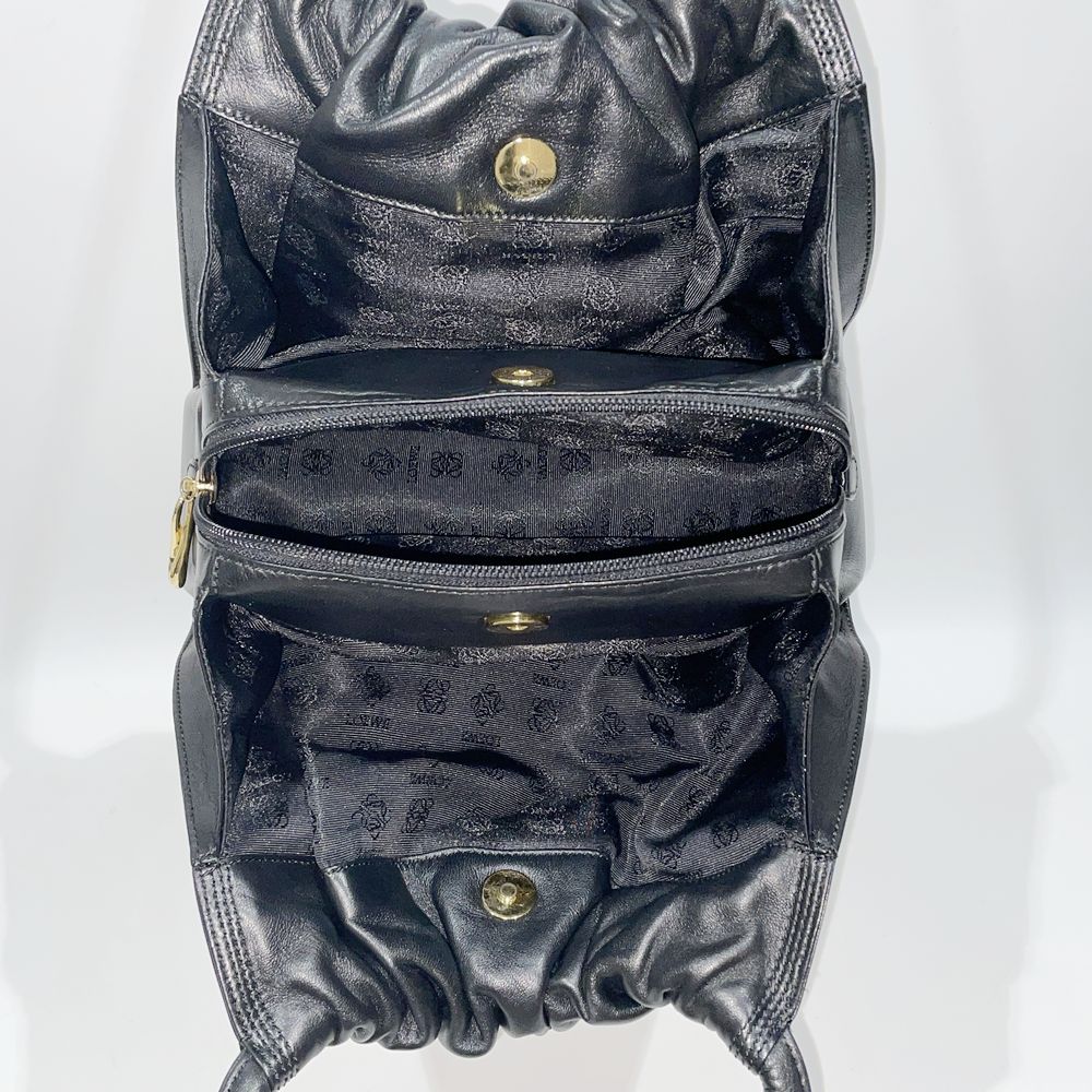 LOEWE Anagram Nappa Gathered Vintage Shoulder Bag Leather Women's [Used AB] 20240128