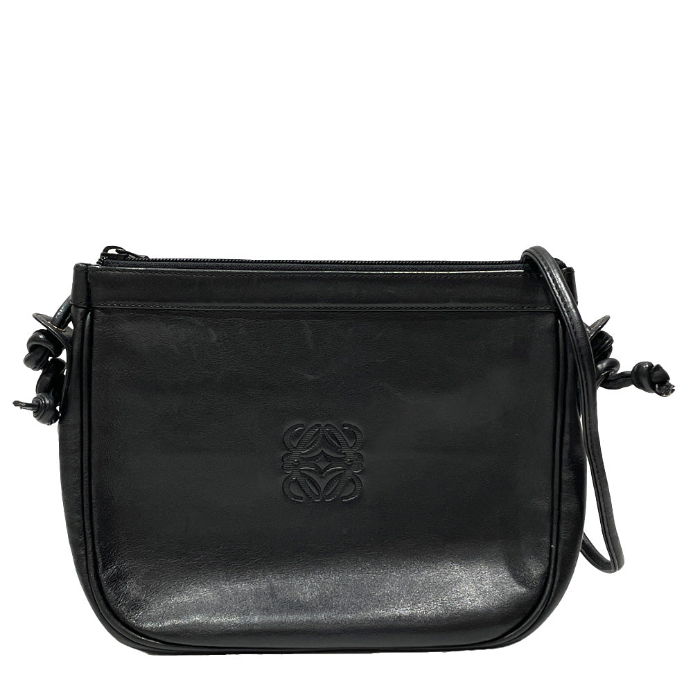 LOEWE Anagram Vintage Crossbody Shoulder Bag Leather Women's [Used AB] 20240128