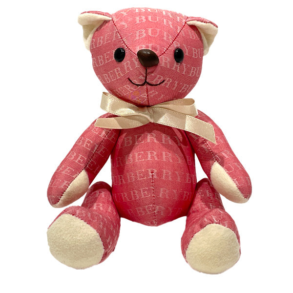 BURBERRY Teddy Bear Bear Logo Ribbon Interior Stuffed Canvas Women's [Used AB] 20240127