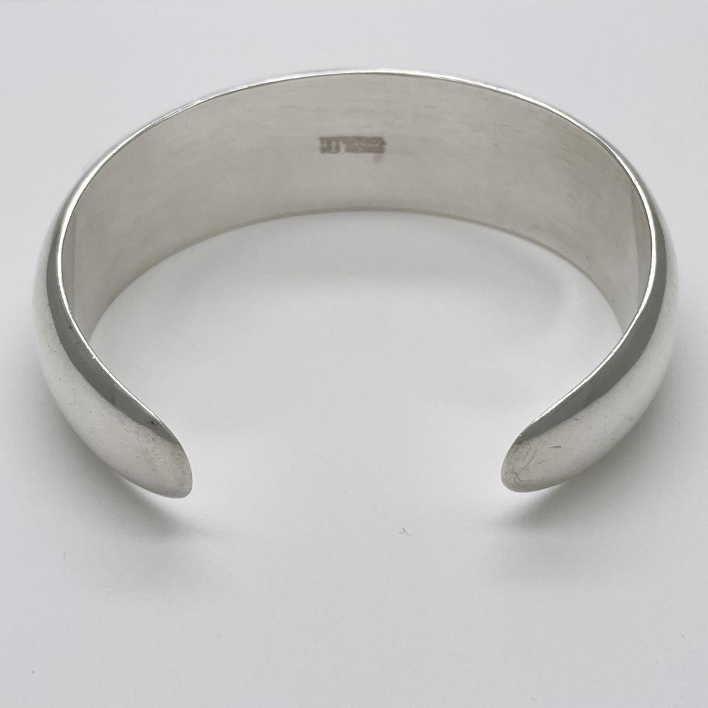 TIFFANY&amp;Co. [Rare] Wide Plain Cuff Vintage Made in Mexico Bangle Silver 925 Women's [Used AB] 20240301