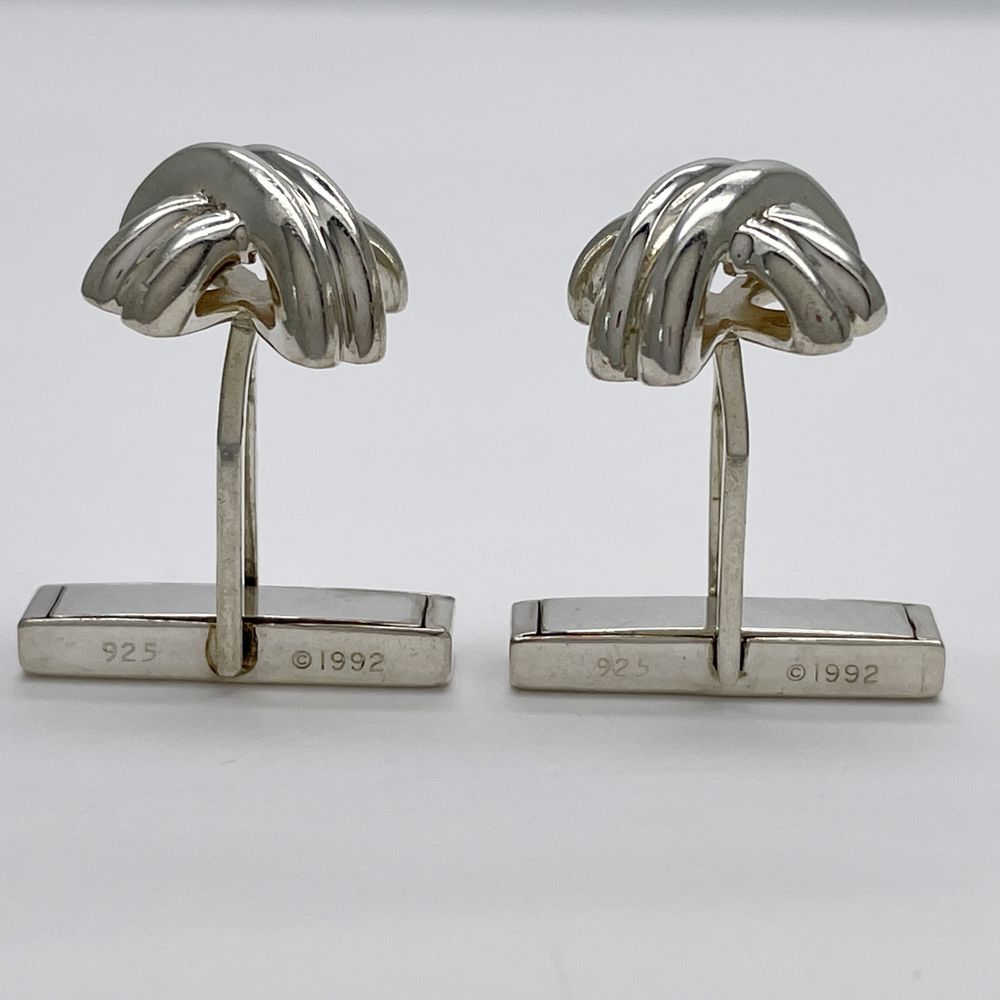 TIFFANY&amp;Co. Signature Cross Cufflinks Silver 925 Men's [Used AB] 20240312