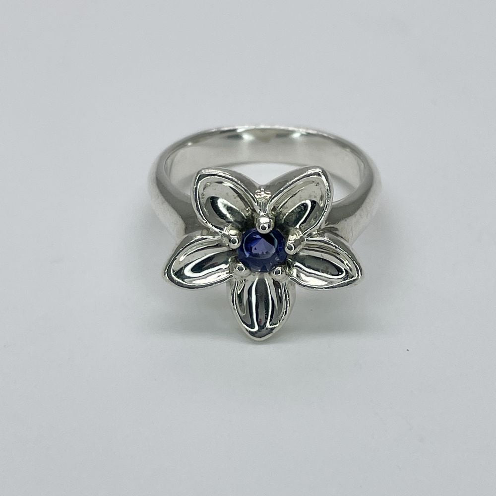 TIFFANY&amp;Co. Flower Iolite Size 9.5 Ring Silver 925 Women's [Used AB] 20240119