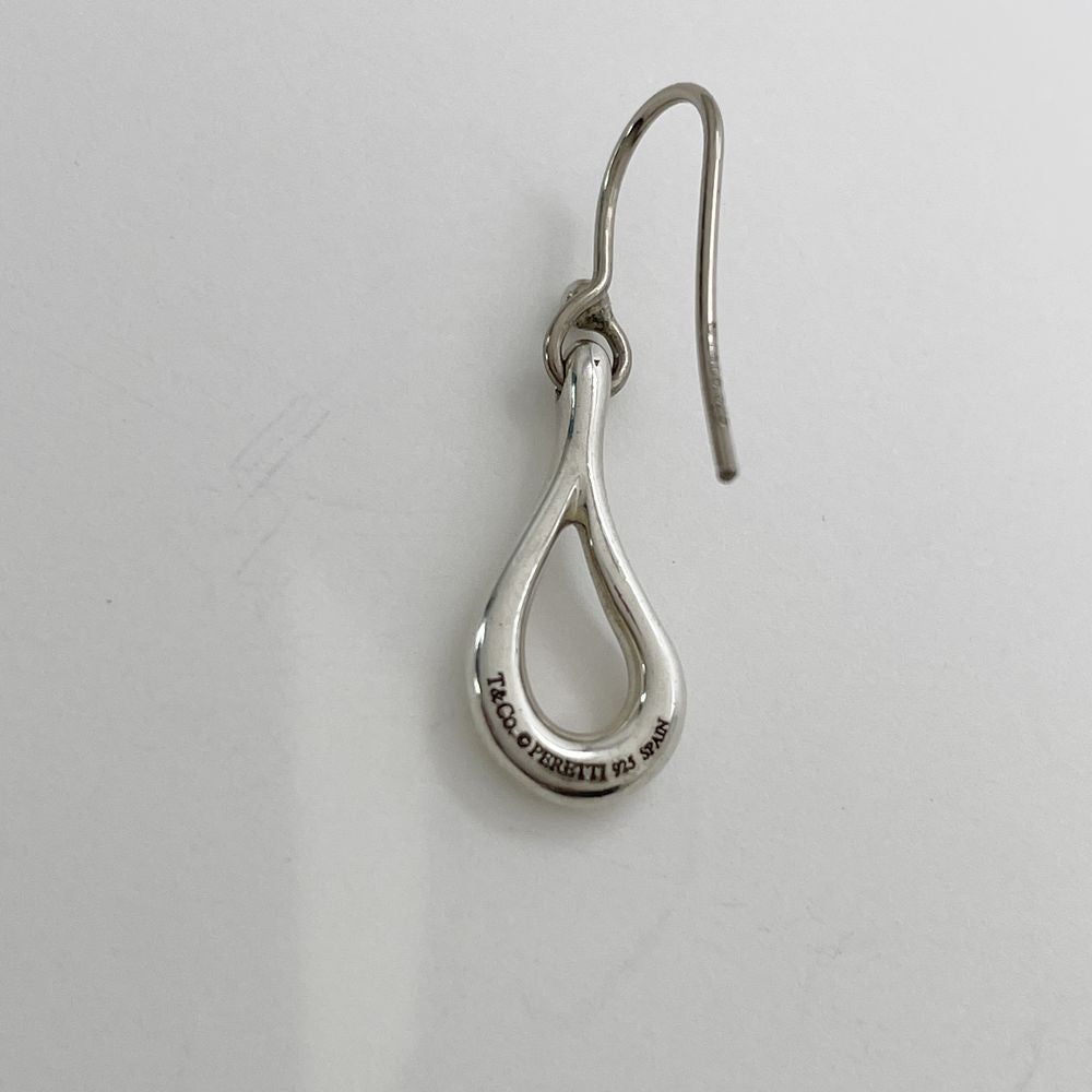 TIFFANY &amp; Co. Open Teardrop Earrings Silver 925 Women's [Used B] 20240312