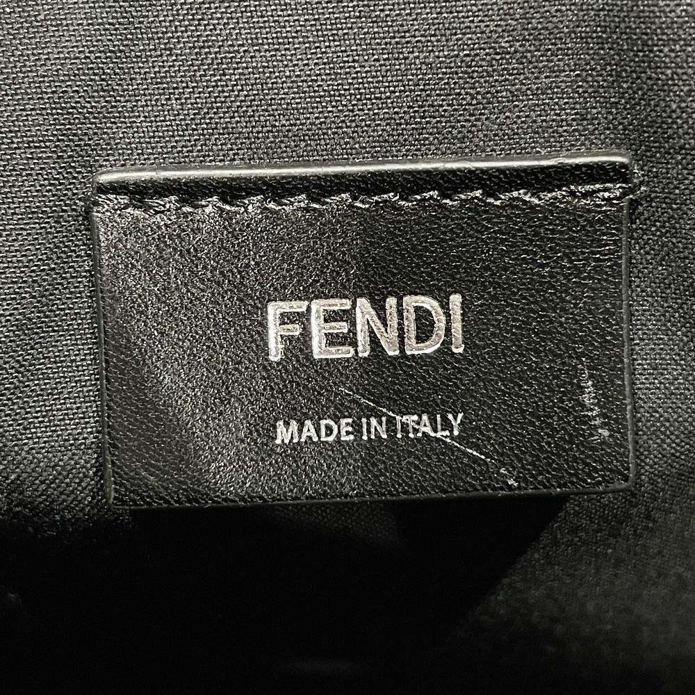 FENDI Logo Flat Slim 7VA491 Clutch Bag Leather Men's [Used A] 20240203