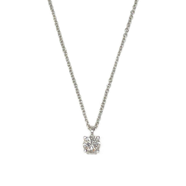 TIFFANY&amp;Co. Solitaire 1PD 0.34ct F/VVS1/VG/NONE Necklace Pt950 Platinum/Diamond Women's [Used AB] 20240202