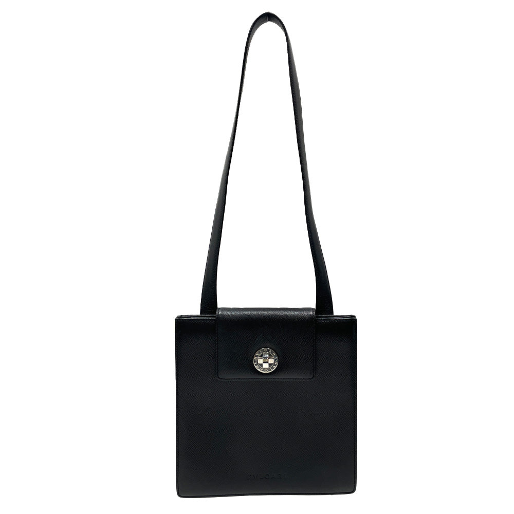 BVLGARI Bvlgari Turnlock Square Shoulder Bag Leather Women's [Used AB] 20240203