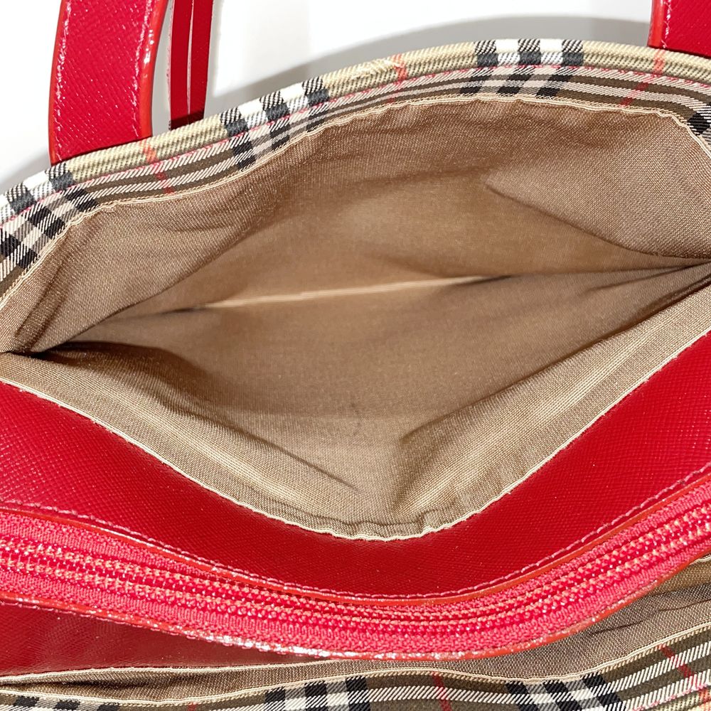 BURBERRY Logo Check Handbag Canvas/Leather Women's [Used AB] 20240224