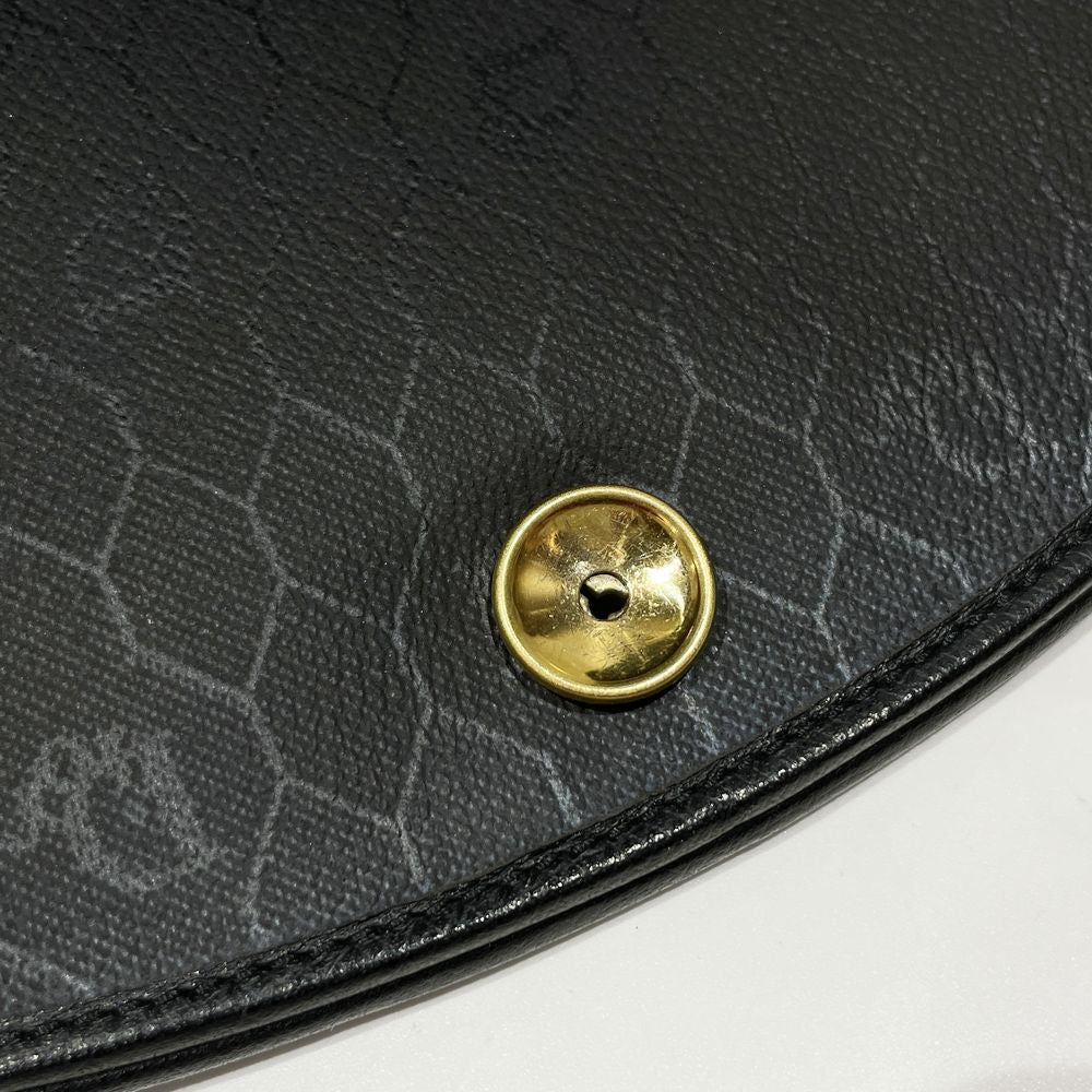 Christian Dior CD Logo Plate Vintage Crossbody Shoulder Bag Leather/PVC Women's [Used AB] 20240211