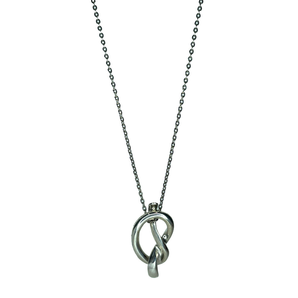 TIFFANY&amp;Co. Love &amp; Knot *Chain External Necklace Silver 925 Women's [Used AB] 20240214