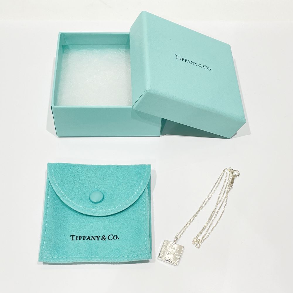 中古AB/使用感小】TIFFANY&Co. ティファニー ノーツ スクエア シルバー 