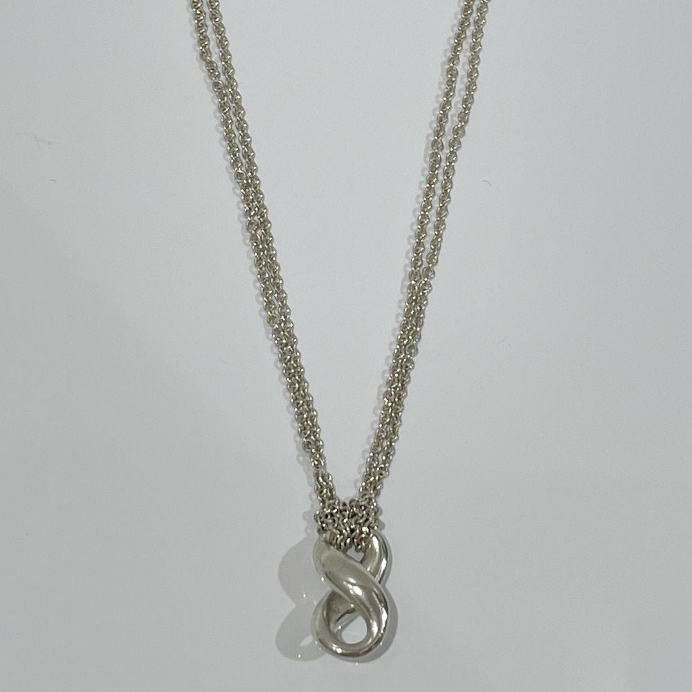 TIFFANY&amp;Co. Infinity Necklace Silver 925 Women's [Used AB] 20240214