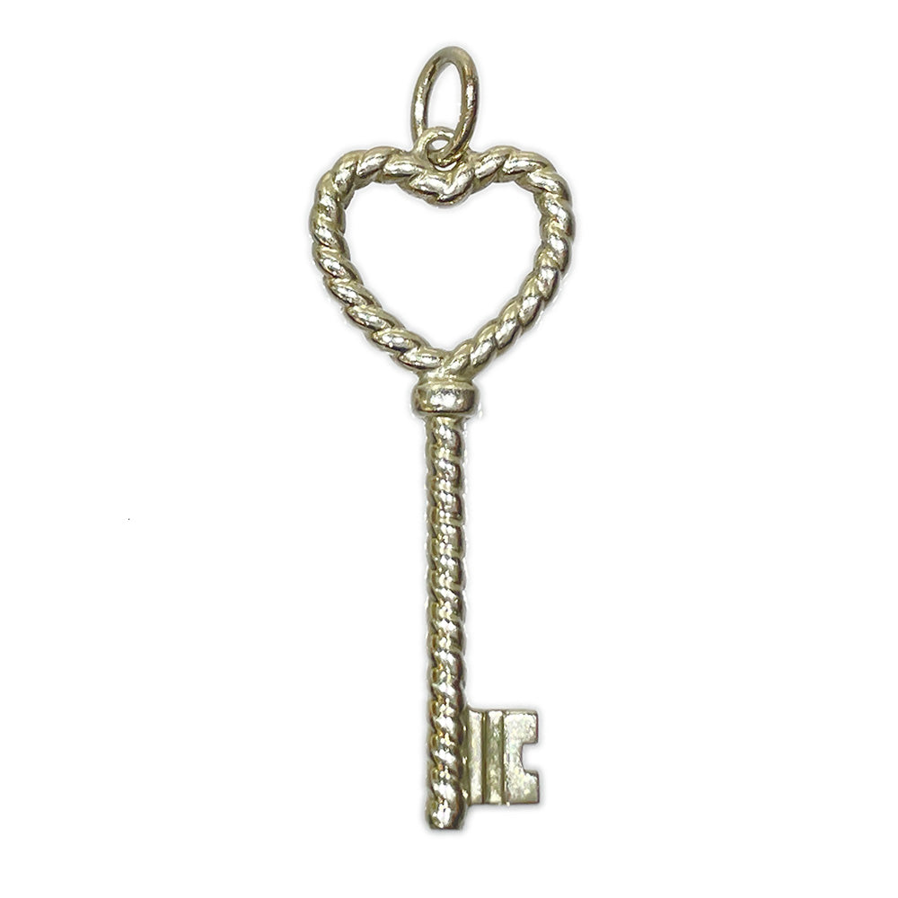 TIFFANY&amp;Co. Twisted Heart Key Pendant Top Silver 925 Women's [Used B] 20240312